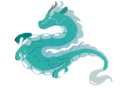 Dragon mascot representing Luisa Bott