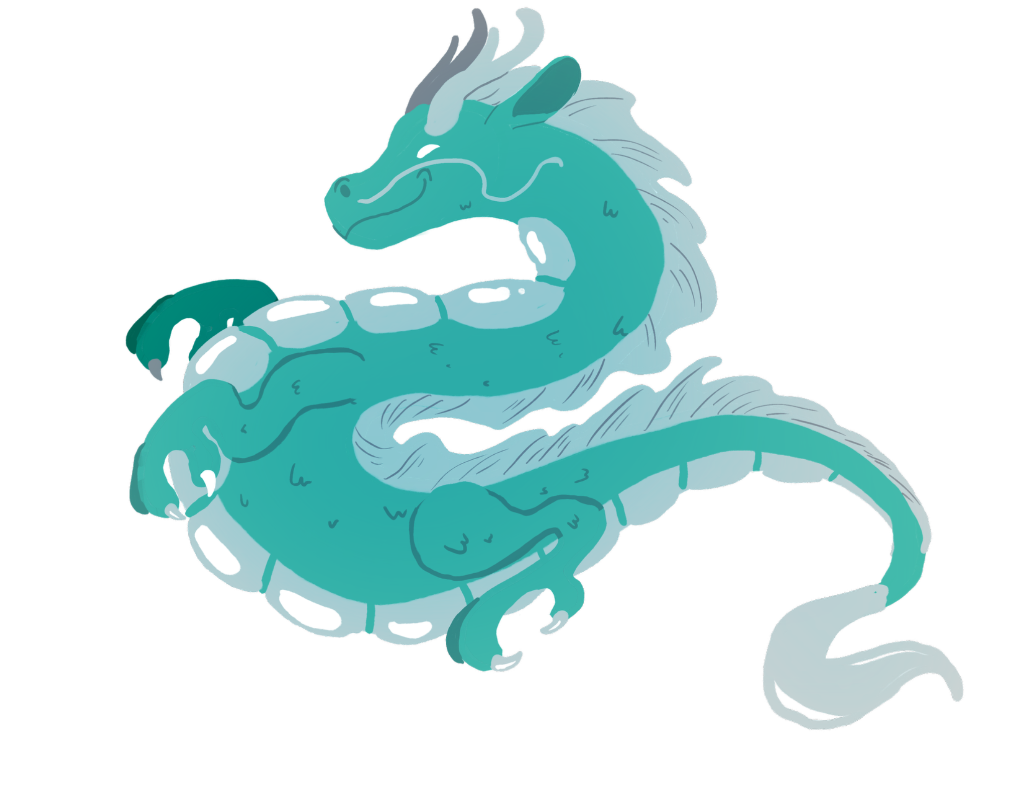 Dragon mascot representing Luisa Bott